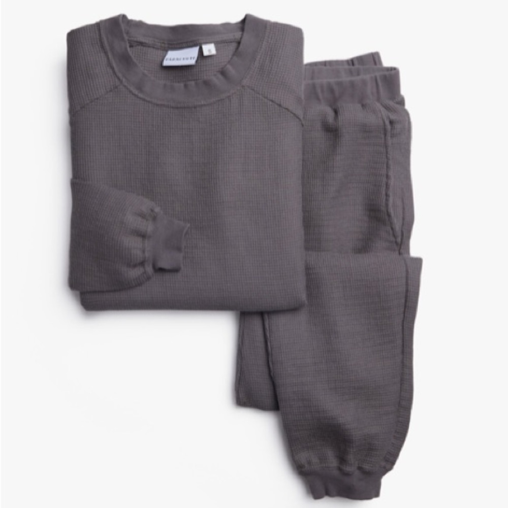 Parachute | grey waffle lounge set